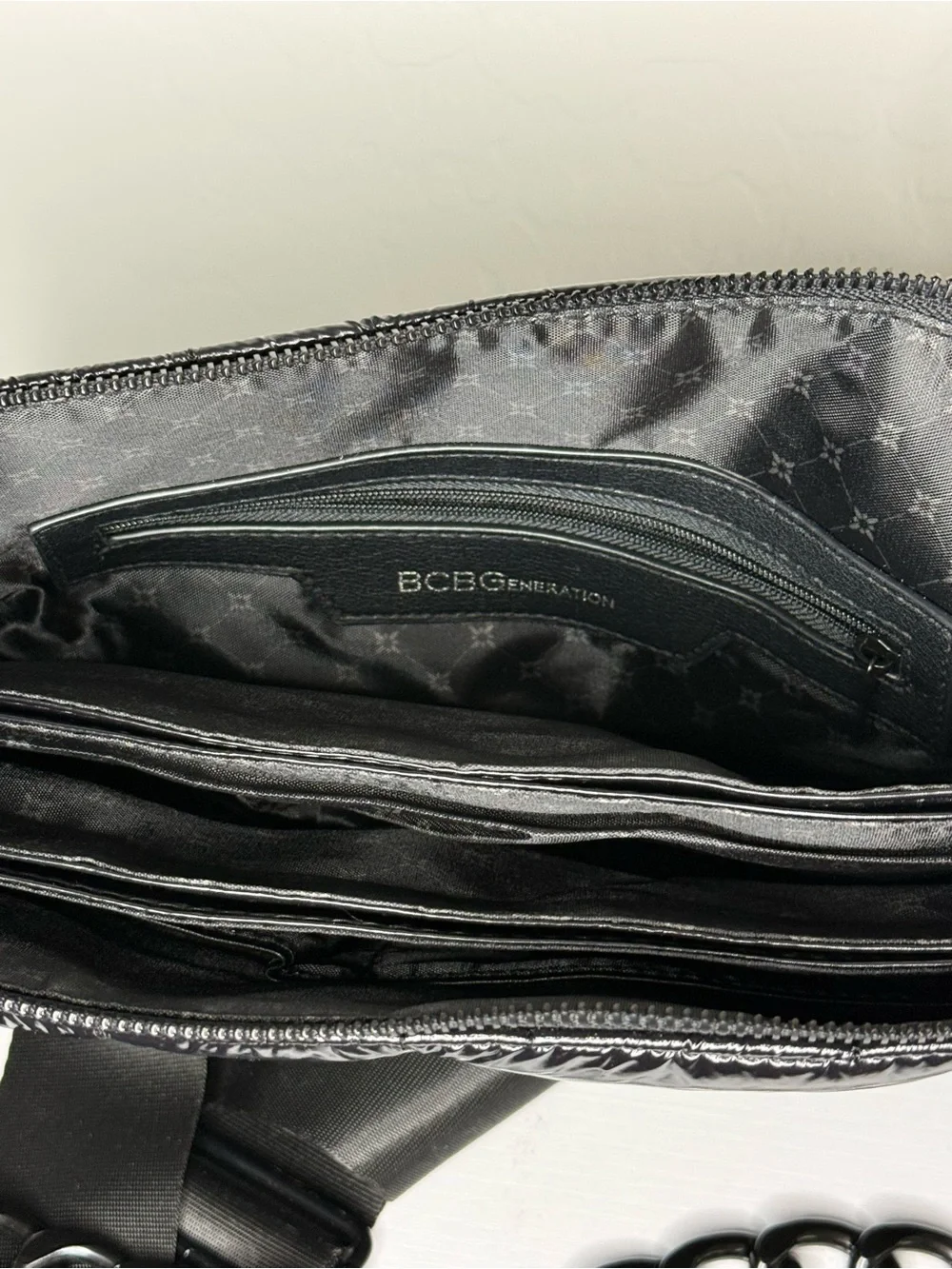 BCBGeneration Black Quilted Crossbody Bag
